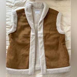 Old Navy Caramel Sherpa Vest